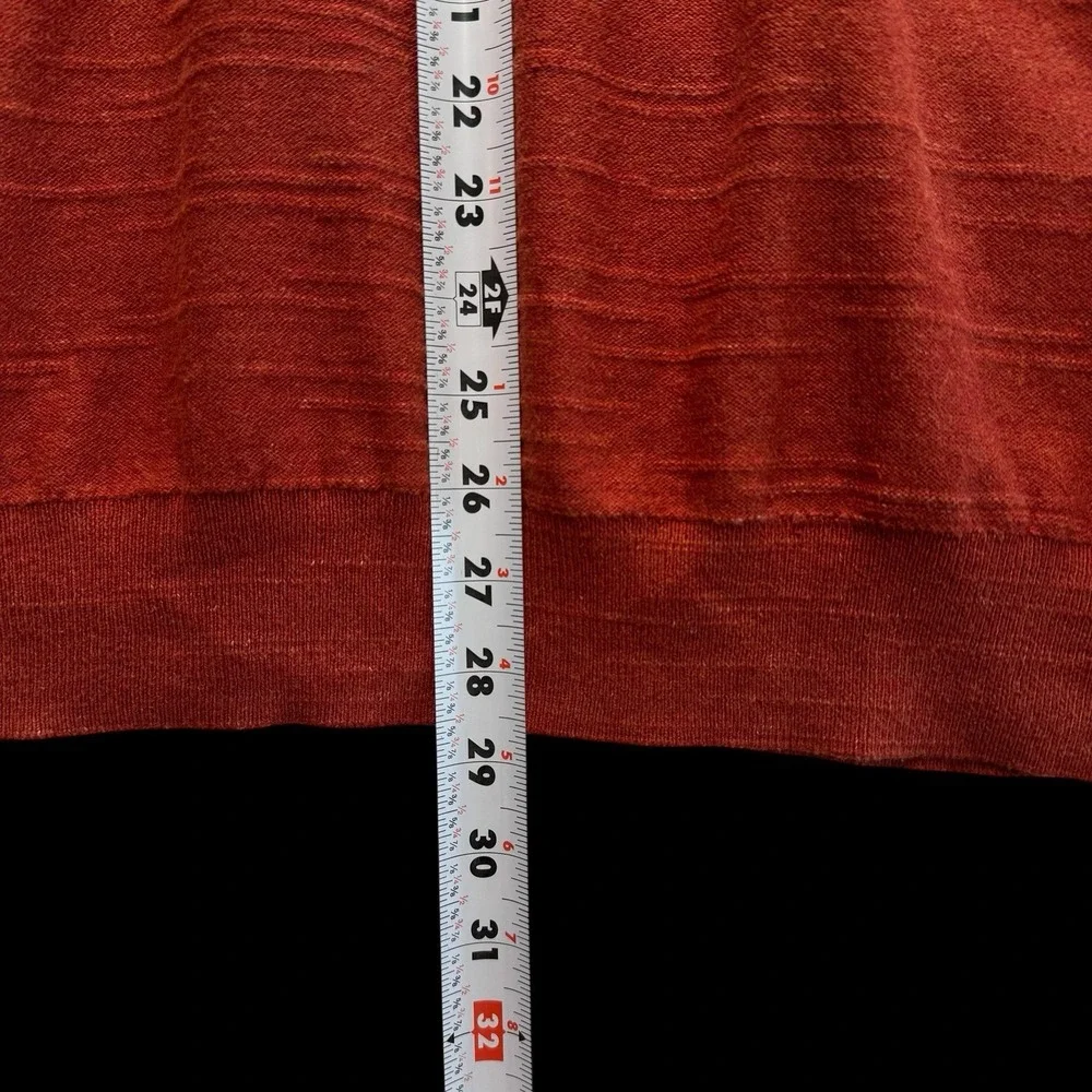 J. Crew‎ Burnt Orange Rust Crewneck 100% Cotton Pullover Sweater Men Size L #229